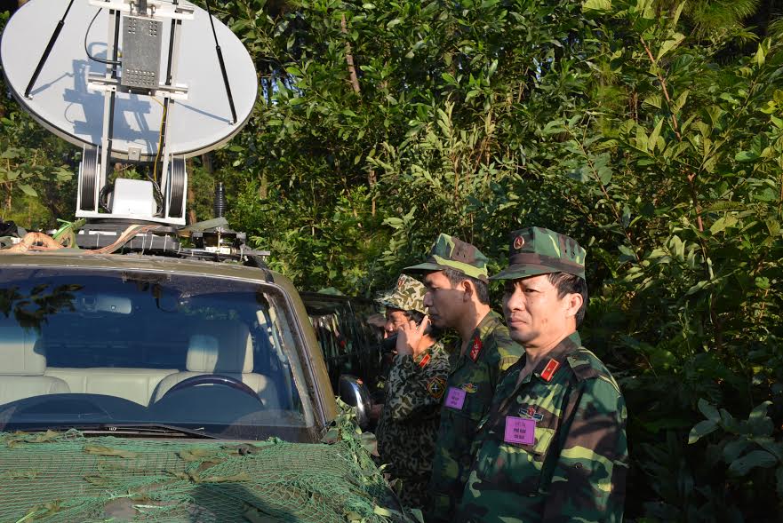 Lữ đoàn Thông tin 80 diễn tập bảo đảm thông tin liên lạc trong chiến đấu